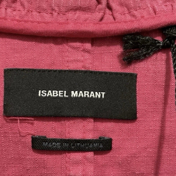 Isabel Marant Jacket Womens 40 Large Epaline Linen Blend Button Coat NEW $894 - Picture 3 of 5
